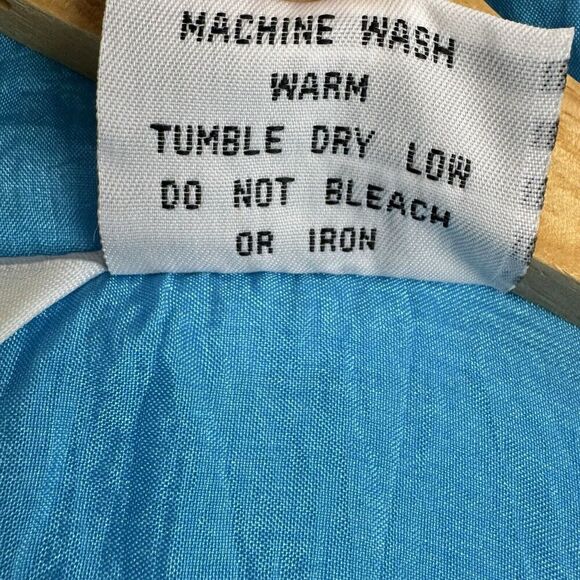 Vintage Blair 90s Windbreaker Jacket M Blue Orange Neon Full Zip Gorpcore 80s - Picture 8 of 12